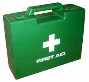 Image of a Green First Aid Box